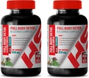 Natural Detox Cleanse for Men - Full Body Detox and Cleanse Complex 920 MG - goldenseal Root Supplements - 2 Bottles 200 Capsules