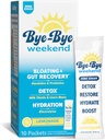Detox Drink Mix w/Electrolytes - for Bloating, Recovery, Fatigue, Brain Fog - Probiotics, Lion’s Mane, Milk Thistle - Zero Sugar Lemonade - 10 Pack