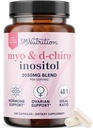 Myo-Inositol & D-Chiro Inositol for Hormone Balance for Women | Ideal 40:1 Ratio | Menstrual Cycle and Ovarian Health Support Supplement | Myo 2000mg & D Chiro 50mg with Vitamin B8 | 240 Count