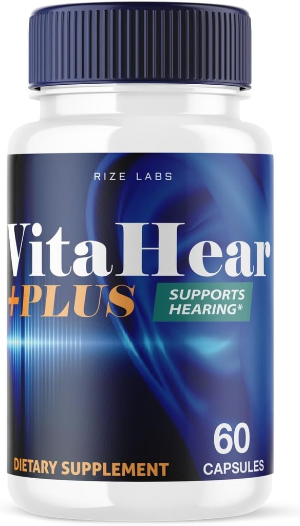 rize labs VitaHear Plus Supplement, Capsules for Complete Ear Health and Advance Formula Pills to Regain Full Capability (60 Capsules)