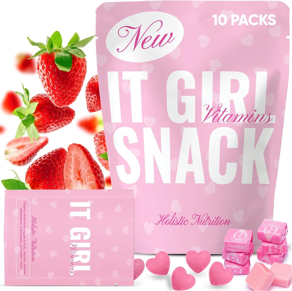 Super Greens Powder Superfood Gummies + Daily Multi-Vitamins for Women - Vegan Prebiotics for Gut Health & Wellness - Healthy Snacks, Whole Fruit & Veggies, Vegan, Organic Nutritional Supplement