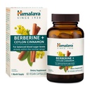 Himalaya Berberine with Ceylon Cinnamon - Herbal Supplement for Supporting Normal Metabolism, Immune, and Digestive Health - Vegan, Gluten Free, 60 Vegetarian Capsules