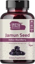 Jamun Seed 1000mg (90 Capsules) - Indian BlackBerry (Eugenia Jambolana) Ayurvedic Herb, 45-Day Supply