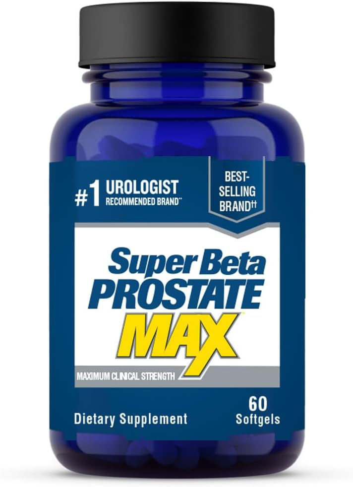 SUPER BETA PROSTATE Max - Advanced Saw Palmetto Prostate Support Supplement for Men's Health, 60ct