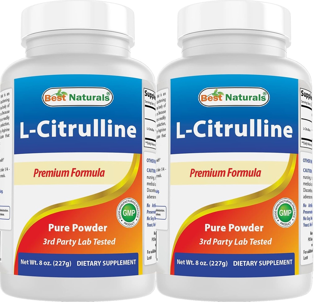 Best Naturals L-Citrulline Powder 8 OZ (8 OZ (Pack of 2))