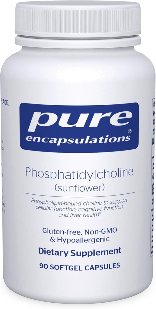 Pure Encapsulations Phosphatidylcholine | Support for Cellular and Cognitive Function and Liver Health | 90 Softgel Capsules