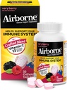 Airborne Vitamin C 1000mg (per Serving) Very Berry Chewable Tablets (32 Count in a Box), Gluten-Free Immune Support Supplement, with Vitamins A C E, ZINC, Selenium, Echinacea & Ginger, Antioxidants