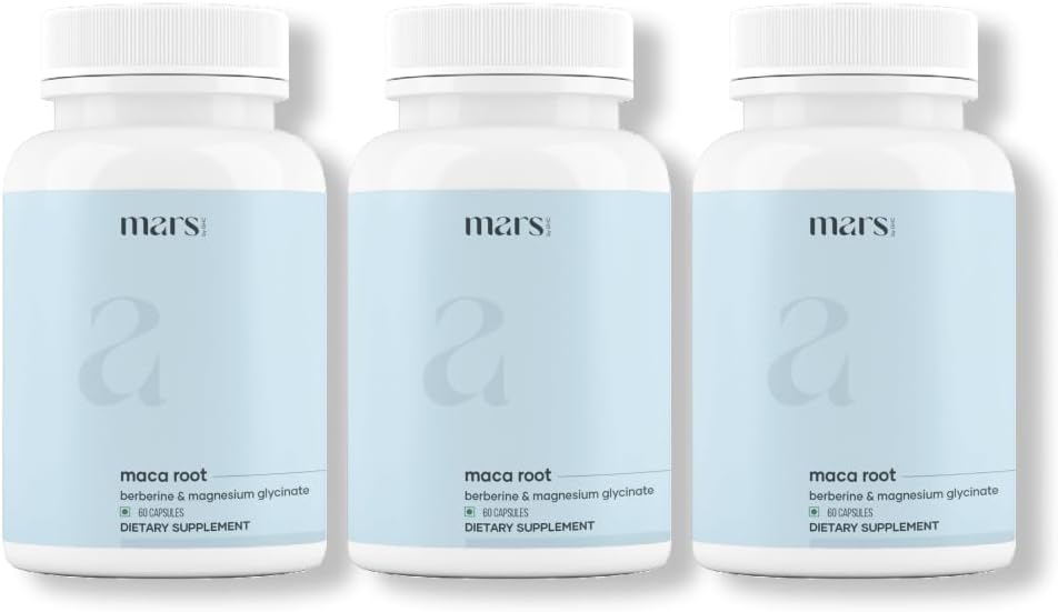 mars by GHC Maca Root Capsules 180 Capsules (Pack of 3)