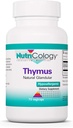 Nutricology Thymus Supplement - Thymus Tissue, Glandular Extract, 1000mg Raw Thymus Glandular, Ovine, Lyophilized, Hypoallergenic - 75 Count