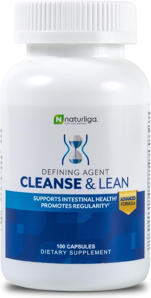 Max Muscle Naturaliga Cleanse and Lean Defining Agent Herbal Cleanse for Regularity w/Natural Detoxifying Ingredients for Gut Health Colon Detox Health and Bloating,100 Ct (Pack of 1)