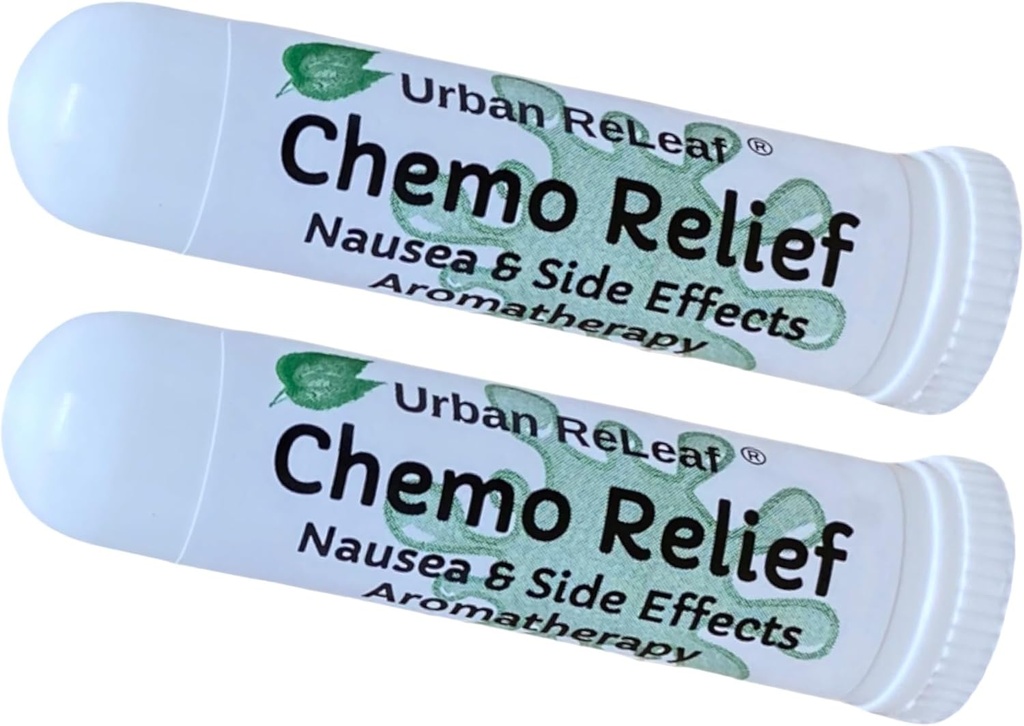 Urban ReLeaf Set of 2 Chemo Relief & Side Effects Aromatherapy Inhalers! 100% Natural Essential Oils, Made Fresh in USA