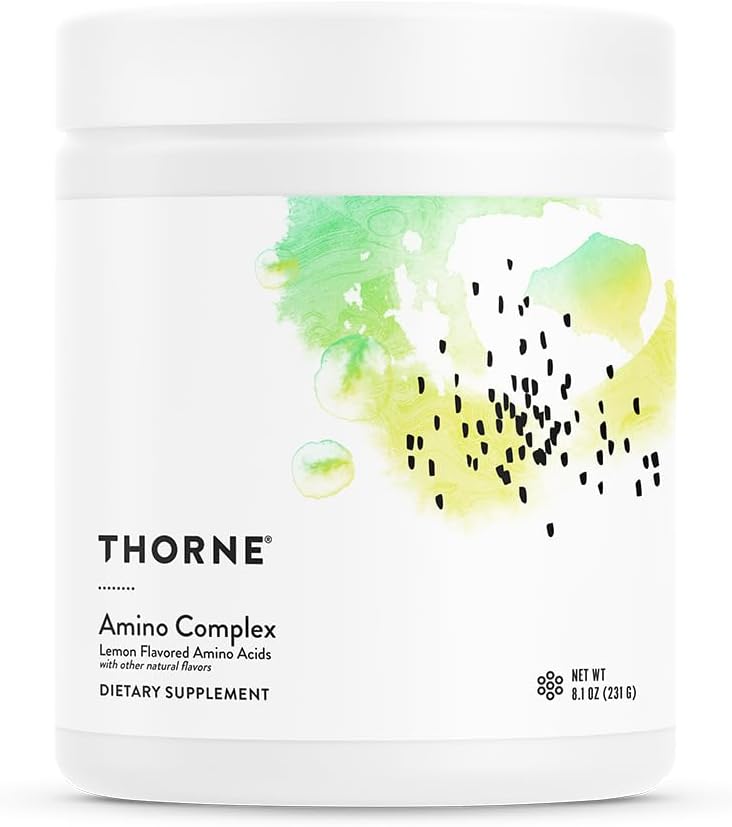 THORNE - Amino Complex - Clinically-Validated EAA and BCAA Powder for Pre or Post-Workout - Promotes Lean Muscle Mass & Exercise Recovery* - NSF Certified for Sport - 30 Servings - 8.1 Oz - Lemon