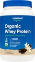 Nutricost Organic Whey Protein Concentrate, French Vanilla Flavored, (2LBS) - Gluten-Free, Non-GMO