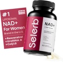 NAD+ Supplement for Women - NMN Alternative with β-NAD+, Trans-Resveratrol, CoQ10, D-Ribose - Promotes Cellular Renewal, Energy, and Radiant Skin Health - 60 Capsules Advanced