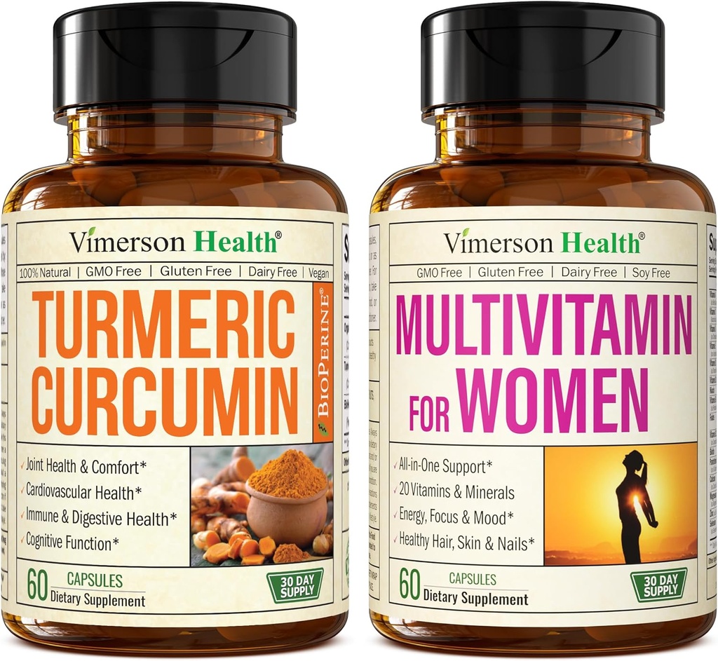 Turmeric Curcumin with Black Pepper Extract & Multivitamin for Women