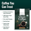 Natural Force Organic Dark Roast Clean Coffee + Organic MCT Oil Bundle – 100% Pure Coconut MCTs & Mold & Mycotoxin Free Coffee – Non-GMO, Keto, Paleo, and Vegan - 12 Oz and 16 Oz