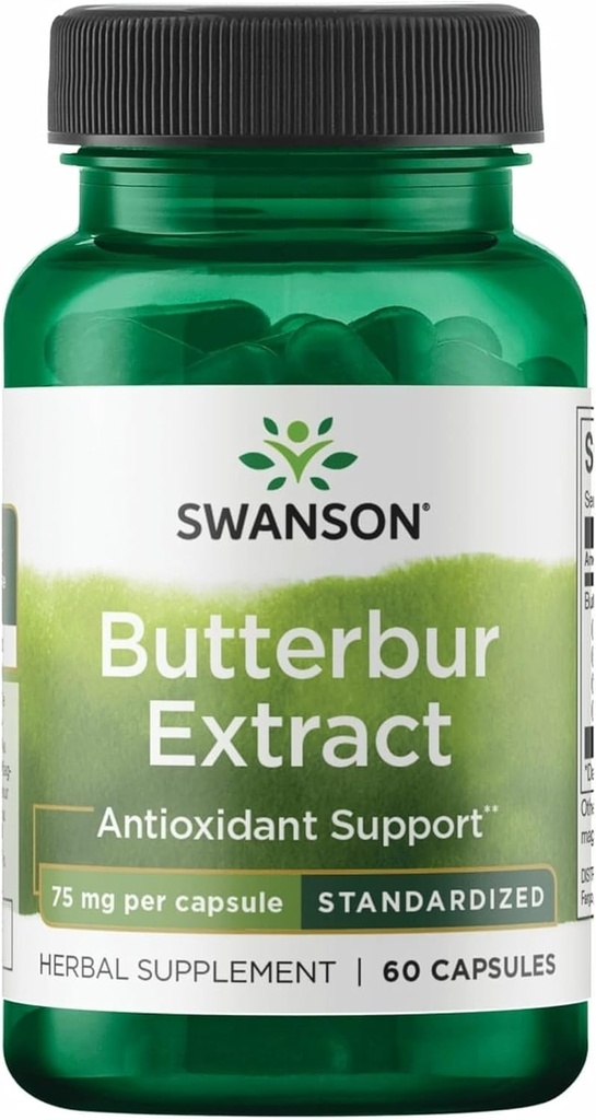 Swanson Butterbur Extract - Standardized 75 mg 60 Caps