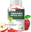 Organic Keto ACV Gummies Advanced Weight Loss - Gluten & Sugar Free Belly Fat Burner Apple Cider Vinegar Diet Supplement for Women Men (1000MG)