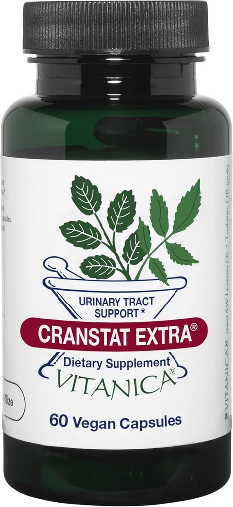 Vitanica Cranstat Extra, Urinary Tract Support, Vegan, 60 Capsules
