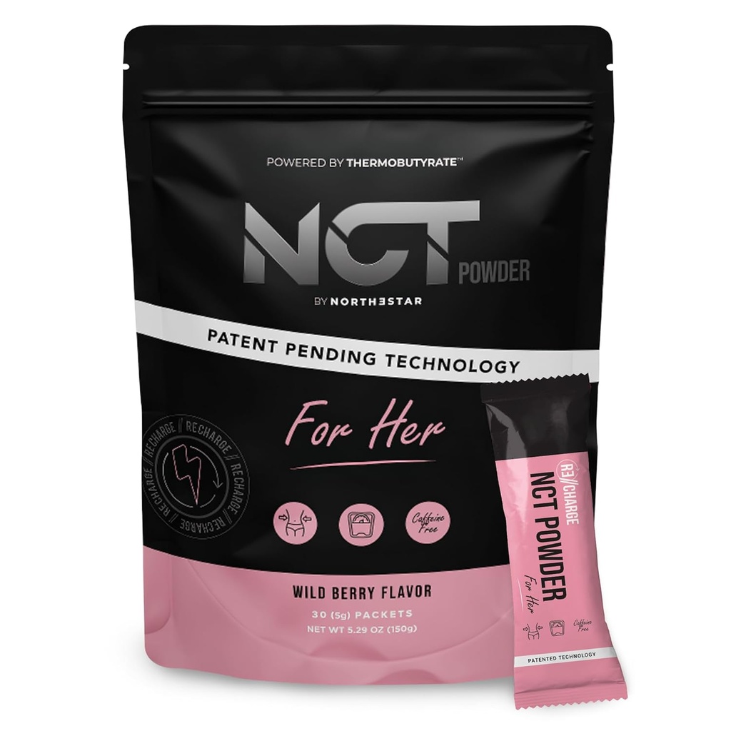 NCT Powder by Northestar - For Her, Wild Berry Flavor (30 Packets)