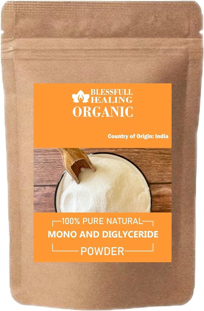 Organic Mono And Diglyceride Powder 100% Pure Natural 100 Gram / 3.52 oz