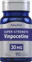 Piping Rock Vinpocetine 30mg | 90 Capsules | Super-Strength Supplement | Non-GMO, Gluten Free