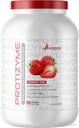 Metabolic Nutrition | Protizyme | 100% Whey Protein Powder | High Protein, Low Carb, Low Fat with Digestive Enzymes, 24 Essential Vitamins and Minerals | Strawberry Creme, 2 Pound