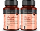 pureclinica Bilberry Extract 10,000mg x 360 Tablets (2 Bottles) - 10 X More Anthocyanidins per Tablet Than Most Others - and 5mg Black Pepper Extract for 300% Increased Absorption