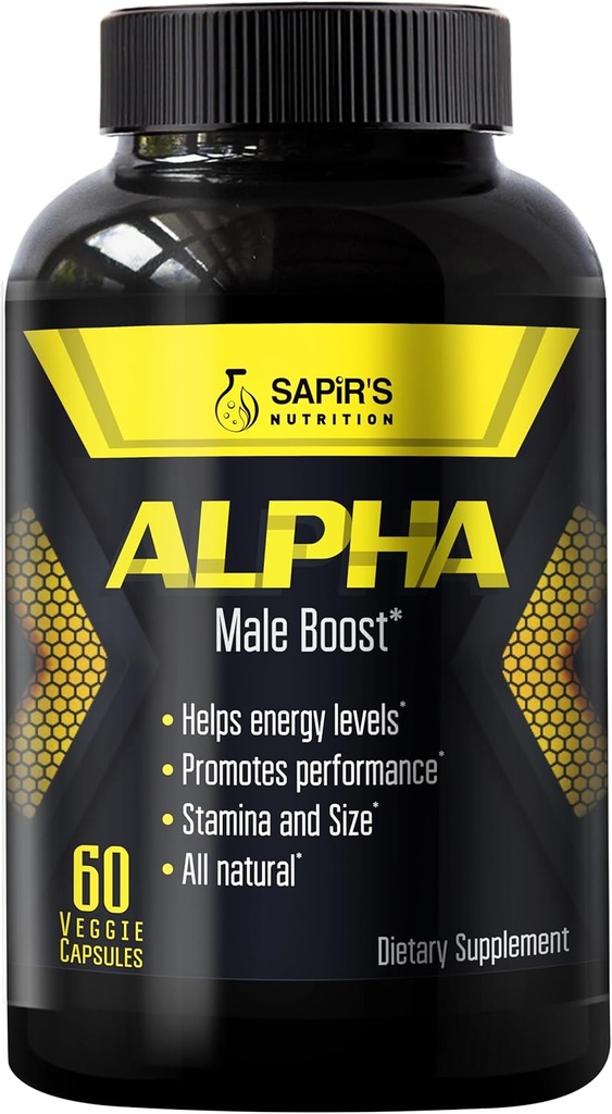 Alpha Enlargement Pills for Men - Increase 2 in 60 Days Male Enhancing Supplement - Horny Goat Weed Muscle Builder - Testosterone Booster for Men - Energy, Strength, Stamina, Endurance, Performance