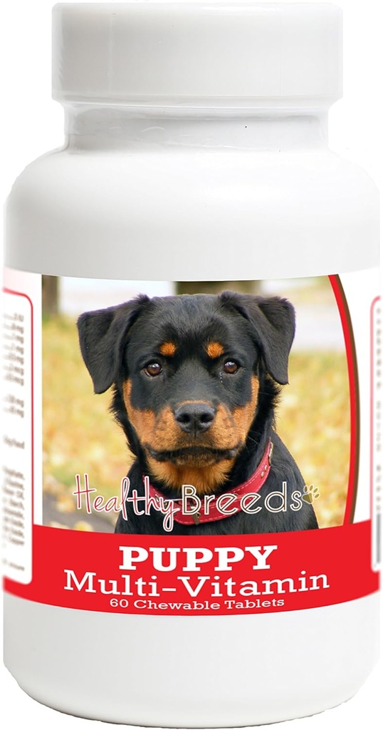 Healthy Breeds Rottweiler Puppy Dog Multivitamin Tablet 60 Count
