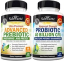 Advanced Prebiotic Gut Health Supplement (2 Month Supply) Plus 40 Billion CFU Daily Probiotic Supplement (2 Month Supply)