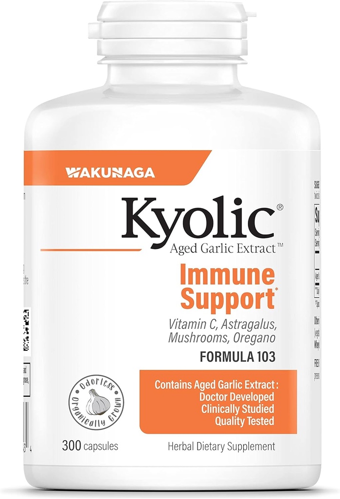 Kyolic Aged Garlic Extract Formula 103, Immune Support
