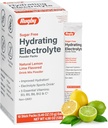 Rugby Sugar-Free Hydrating Electrolyte Powder Packs - Drink Mix Powder Packets with 5 Vitamins - Improved Hydration - Natural Lemon-Lime Flavor - 10 Stick Packs - 0.45 Oz Each (1 Pack)