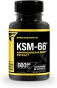 Primaforce KSM-66 Ashwagandha Root Extract (600mg) 60 Veggie Capsules - 5% Withanolides with BioPerine