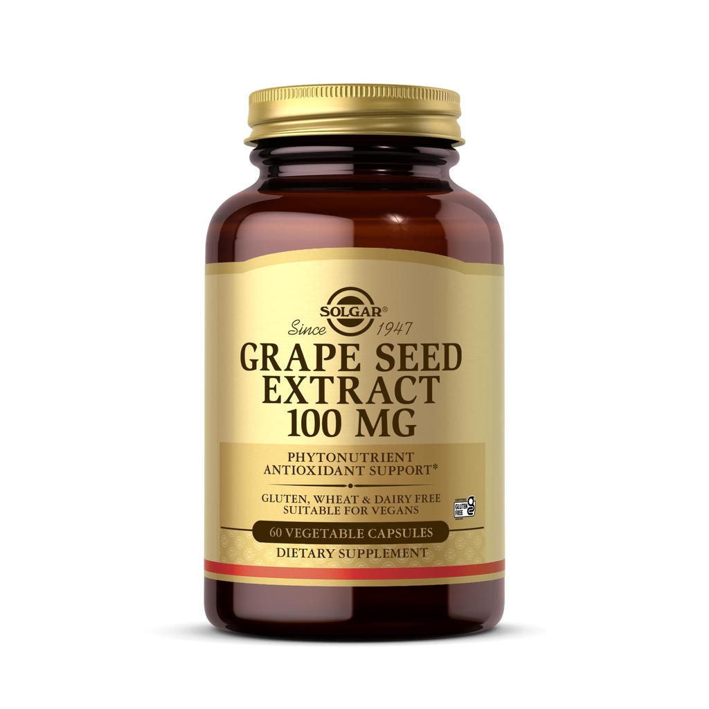 Grape Seed Extract 100mg Solgar 60 VCaps