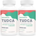TUDCA Liver Supplements 1000 mg-Bile Salts for Liver Cleanse Detox-Milk Thistle Herbal Blend with Fulvic and Humic Acid for Liver,Digestive Health,120 Vegan Capsules