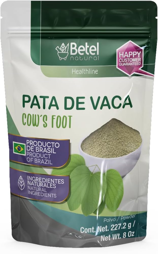 Betel Natural Pata de Vaca (Cows Foot Herb) Sourced from Brazil - 8 Oz Powder
