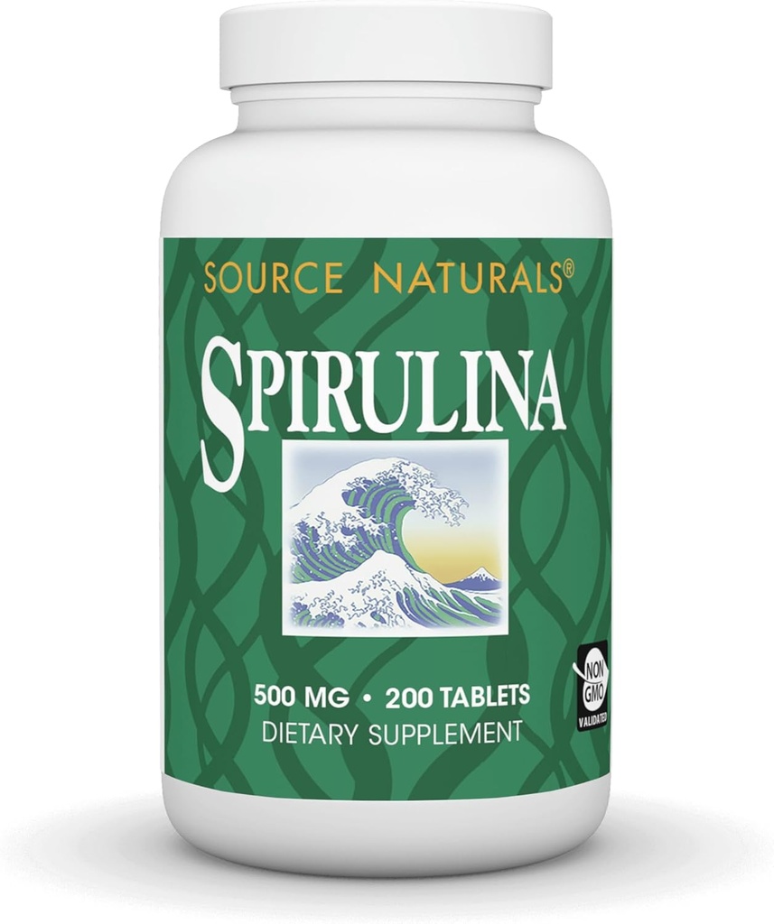 Source Naturals Spirulina - for Immune System Support - 200 Tablets