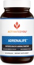 ACTIVATEDYOU AdrenaLife- Calmness and Relaxation Adrenal Support Supplement for Stress Relief, Restful Sleep, and Focused Energy w/Magnesium, Vitamin B12, & Rhodiola Rosea Extract (90 Capsules)
