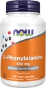 NOW Foods Supplements, L-Phenylalanine 500 mg, Nervous System Support*, Amino Acid, 120 Veg Capsules