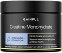 Gainful Creatine Powder, Post Workout Amino Acid Supplement, Muscle, Energy & Focus Support, 5g Creatine Monohydrate, Unflavored, 28 Servings