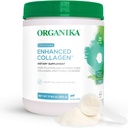 Organika Enhanced Hydrolyzed Collagen Peptides Powder: Easy Absorption Unflavored Collagen Powder for Skin, Hair, Nails, Joints, Muscles, & Gut - Keto, GMO-Free, Grass-Fed - 25 Day Supply - 18 oz