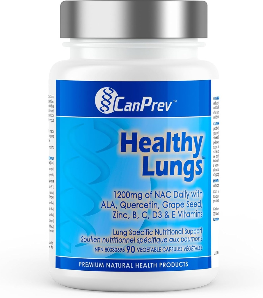 CanPrev Healthy Lungs Vegi Capsules, 90 Count