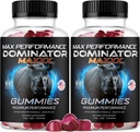 (2 Pack) Dominator Maxx Gummies for Men - Dominator Maxxx Natural Daily Nutrition Support Premium Advanced Formula Multivitamin Pills for Overall Health & Wellness, 120 Gummies for 2 Months