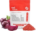 Red Tonik Superfood Powder |Beet Root |Mushroom |Turmeric |Daily Supplement with 13 Superfoods |Vitamins and Minerals |Boost Energy, Stamina |Post-Workout Recovery |Berry Flavor