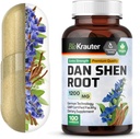 BIO KRAUTER Dan Shen Root Capsules - 1200 mg Strength - 100 Red Sage Caps - Antioxidant Source - Salvia Miltiorrhiza Root - Vegan