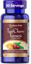 Puritan's Pride Tart Cherry Turmeric Complex, Dietary Supplement for Antioxidant Health, 60 Rapid Release Capsules