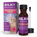 SILKA Max Strength Antifungal Liquid for Toenail Health with Brush Applicator, Results in 1 Week, Nail Fungus Treatment for Damaged Toenails, Athlete's Foot Treatment, Tolnaftate 1% 0.45 Fl Oz