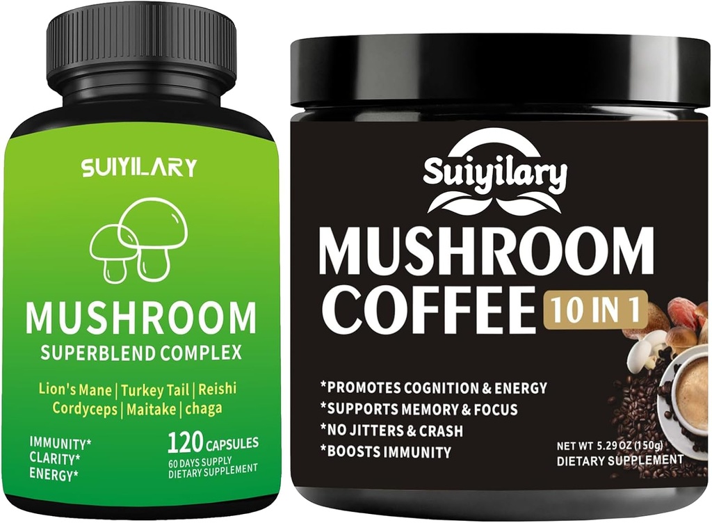 Mushroom Coffee & Mushroom Complex Capsules