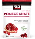 Force Factor Pomegranate Soft Chews for Healthy Aging, Heart Health, Bone Health, & Brain Health, Superfood & Antioxidants Supplement, Non-GMO, Gluten-Free, Vegan, Pomegranate Flavor, 30 Soft Chews